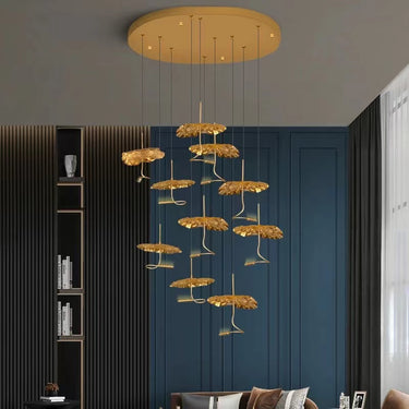 black modern chandelier